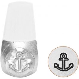 Embossing Stamp, Anchor, L: 65 mm, size 6 mm, 1 pc [HOB-67573]