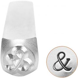 Embossing Stamp, &, L: 65 mm, size 6 mm, 1 pc [HOB-67575]