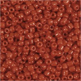 Rocaille Seed Beads, dark red, D: 3 mm, size 8/0 , hole size 0,6-1,0 mm, 25 g/ 1 pack [HOB-682031]
