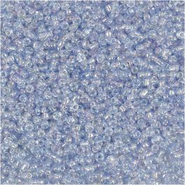 Rocaille Seed Beads, dia. 1,7 mm, size 15/0, hole size 0,5-0,8 mm, light blue, 25 g/ 1 pack [HOB-686790]