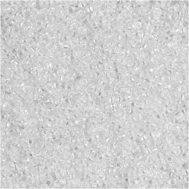 Rocaille Seed Beads, white, D: 1,7 mm, size 15/0 , hole size 0,5-0,8 mm, 25 g/ 1 pack [HOB-686800]