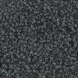 transparent grey, 2-cut, D: 1,7 mm, size 15/0 , hole size 0,5 mm, 25 g/ 1 pack [HOB-687800]