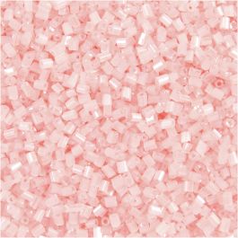 transparent rose, 2-cut, D: 1,7 mm, size 15/0 , hole size 0,5 mm, 25 g/ 1 pack [HOB-687820]