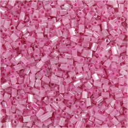 Rocaille Seed Beads 2-cut, dia. 1,7 mm, size 15/0, hole size 0,5 mm, rose, 500 g/ 1 bag [HOB-68783]