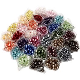 Luxury Wax Beads, hole size 1,5-2 mm, 32x20 g/ 1 pack [HOB-69800]