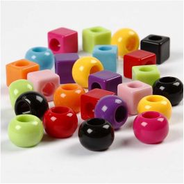 Multi Mix, assorted colours, size 11 mm, hole size 7 mm, 150 ml/ 1 pack, 75 g [HOB-699601]