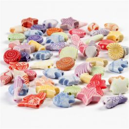 Pastel Mix, size 9-12 mm, hole size 1,2 mm, 110 g, 175ml [HOB-699801]