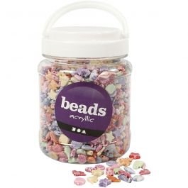 Pastel Mix, size 9-12 mm, hole size 1,2 mm, 700 ml/ 1 tub, 500 g [HOB-69980]