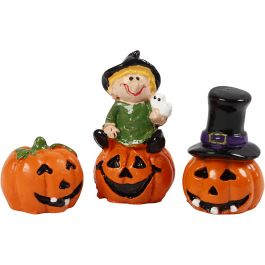 Miniature figurines, H: 1,5-3,5 cm, L: 2 cm, W: 2 cm, 3 pc/ 1 pack [HOB-69991]