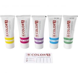Soap dye, assorted colours, L: 5x80 cm, 5x30 g/ 1 pack [HOB-70042]