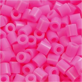 Fuse Beads, size 5x5 mm, hole size 2,5 mm, rose (2), medium, 1100pcs