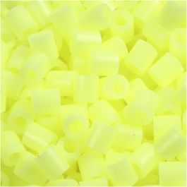 Fuse Beads, size 5x5 mm, hole size 2,5 mm, pastel yellow (16), medium, 1100pcs