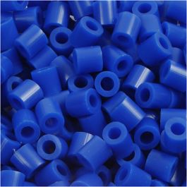 Fuse Beads, size 5x5 mm, hole size 2,5 mm, dark blue (21), medium, 1100pcs