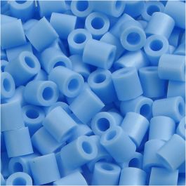 Fuse Beads, size 5x5 mm, hole size 2,5 mm, pastel blue (23), medium, 1100pcs