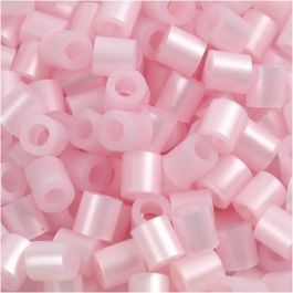 Fuse Beads, size 5x5 mm, hole size 2,5 mm, rose mother-of-pearl (26), medium, 1100pcs