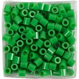 Fuse Beads, size 5x5 mm, hole size 2,5 mm, medium, green (32230), 1100 pc/ 1 pack [HOB-751380]