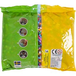 Fuse Beads, size 5x5 mm, hole size 2,5 mm, standard colours, Medium, 6000mixed
