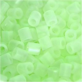Fuse Beads, size 5x5 mm, hole size 2,5 mm, luminous, Medium, 6000mixed