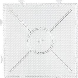 Peg Board, size 15x15 cm, transparent, big build square, 1pc