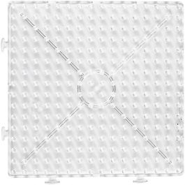 Peg Board, size 15x15 cm, transparent, JUMBO - large square, 1pc