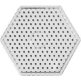 Peg Board, size 17 cm, transparent, JUMBO - hexagon, 5pcs
