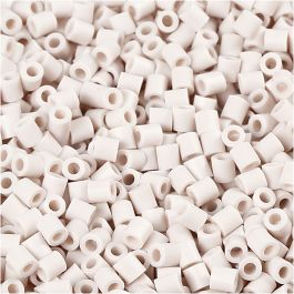 PhotoPearls, size 5x5 mm, hole size 2,5 mm, light grey (10), 6000pcs