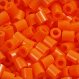 PhotoPearls, size 5x5 mm, hole size 2,5 mm, clear orange (13), 1100pcs