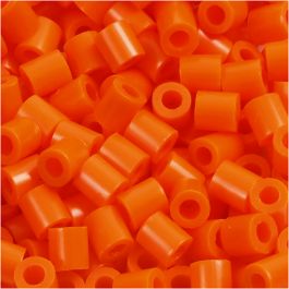 PhotoPearls, size 5x5 mm, hole size 2,5 mm, clear orange (13), 6000pcs