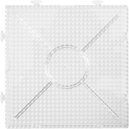 Photo Pearls Peg Board, large square, size 15x15 cm, medium, clear, 2 pc/ 1 pack [HOB-75532]