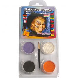 Eulenspiegel Face Paint - Motif Set, assorted colours, halloween witch, 1 set [HOB-76108]