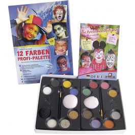Water Makeup Set with step-by-step, assorted colours, 1 set [HOB-76131]