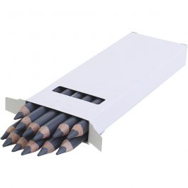 edu Jumbo Coloured Pencils, thickness 10 mm, lead 6,25 mm, grey, 12 pc/ 1 pack [HOB-408082]
