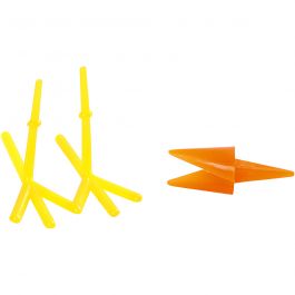 Chicken Beaks and Feet, orange, yellow, H: 28 mm, L: 30+37 mm, 8 set/ 1 pack [HOB-78280]