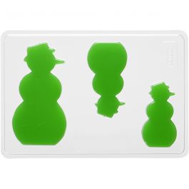 Casting Mould, size 6+8+10 cm, outer size 14,9x22 cm, snowman, 1pc, depth 9 mm [HOB-78635]