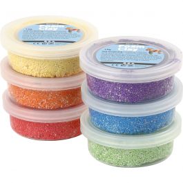 Foam Clay®, assorted colours, metallic, 6x14 g/ 1 pack [HOB-78811]