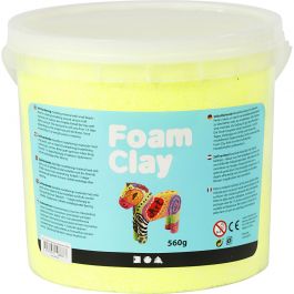 Foam Clay®, neon yellow, 560 g/ 1 bucket [HOB-78829]