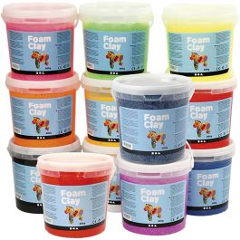 Foam Clay®, assorted colours, 12x560 g/ 1 pack [HOB-78834]
