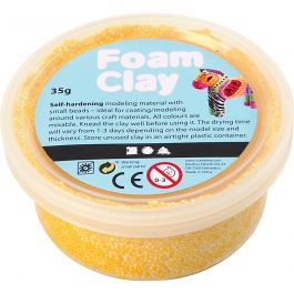 Foam Clay®, yellow, 35 g/ 1 tub [HOB-78924]