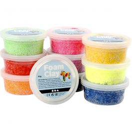Foam Clay®, assorted colours, 10x35 g/ 1 pack [HOB-78930]