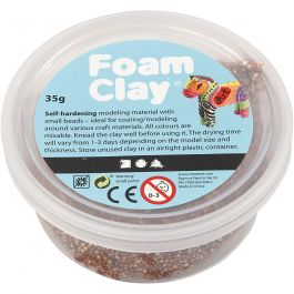 Foam Clay®, brown, 35 g/ 1 tub [HOB-78955]