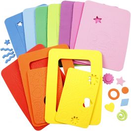 EVA Foam Photo Frames, size 13x18 cm, 10 asstd./ 1 pack [HOB-790240]