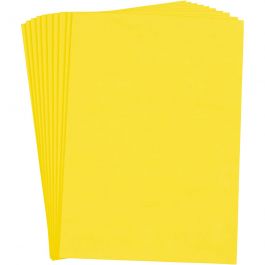 EVA Foam Sheets, yellow, A4, 210x297 mm, thickness 2 mm, 10 sheet/ 1 pack [HOB-79043]
