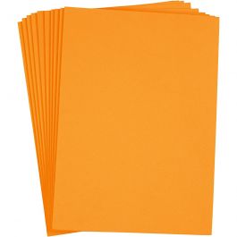 EVA Foam Sheets, orange, A4, 210x297 mm, thickness 2 mm, 10 sheet/ 1 pack [HOB-79045]