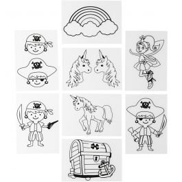 Shrink Plastic Sheets with motives, 10,5x14,5 cm, 36 sheet/ 1 pack [HOB-79072]