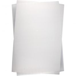 Shrink Plastic Sheets, matt transparent, 20x30 cm, 100 sheet/ 1 pack [HOB-79088]