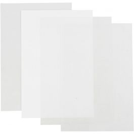 10 sheets Shrink Plastic Sheet Matt Transparent 20x30cm 