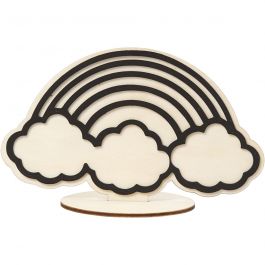 Decoration Figure, rainbow, H: 10,5 cm, 1pc [HOB-791955]