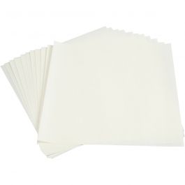Light paper, sheet 30x30 cm, 80 g, white, 12 sheet/ 1 pack [HOB-536151]