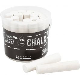 Street Chalk, white, 20 pc/ 1 pack [HOB-900584]