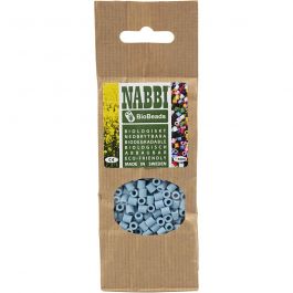 NABBI BioBeads, size 5x5 mm, hole size 2,5 mm, medium, pastel green, 1000 pc/ 1 pack [HOB-9067650]